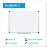 MasterVision® Value Lacquered Steel Magnetic Dry Erase Board, 18 x 24, White Surface, Silver Aluminum Frame (BVCMA0207170) Each