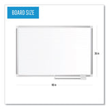 MasterVision® Ruled Magnetic Steel Dry Erase Planning Board, 48 x 36, White Surface, Silver Aluminum Frame (BVCMA0594830) Each