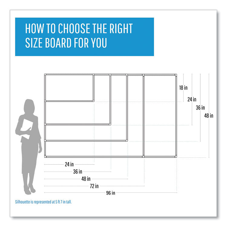 MasterVision® Gridded Magnetic Steel Dry Erase Planning Board, 1 x 2 Grid, 72 x 48, White Surface, Silver Aluminum Frame (BVCMA2792830) Each