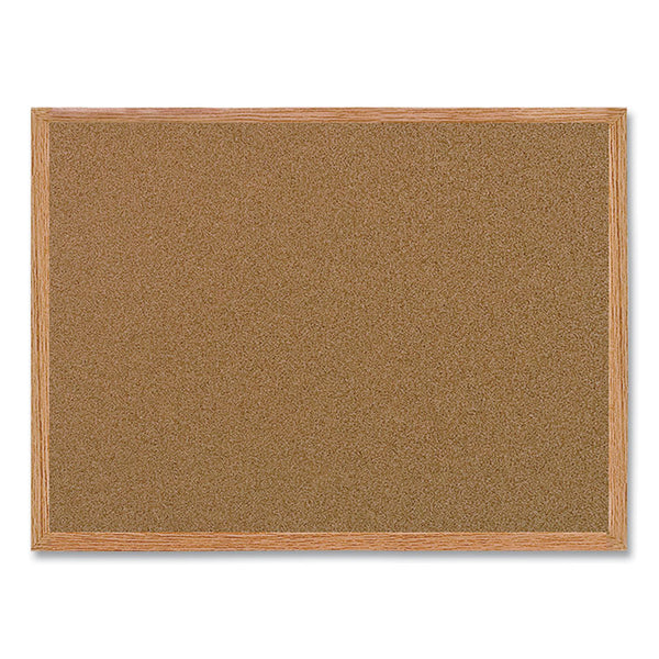 MasterVision® Value Cork Bulletin Board with Oak Frame, 24 x 36, Brown Surface, Oak Frame (BVCMC070014231) Each