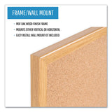 MasterVision® Value Cork Bulletin Board with Oak Frame, 24 x 36, Brown Surface, Oak Frame (BVCMC070014231) Each