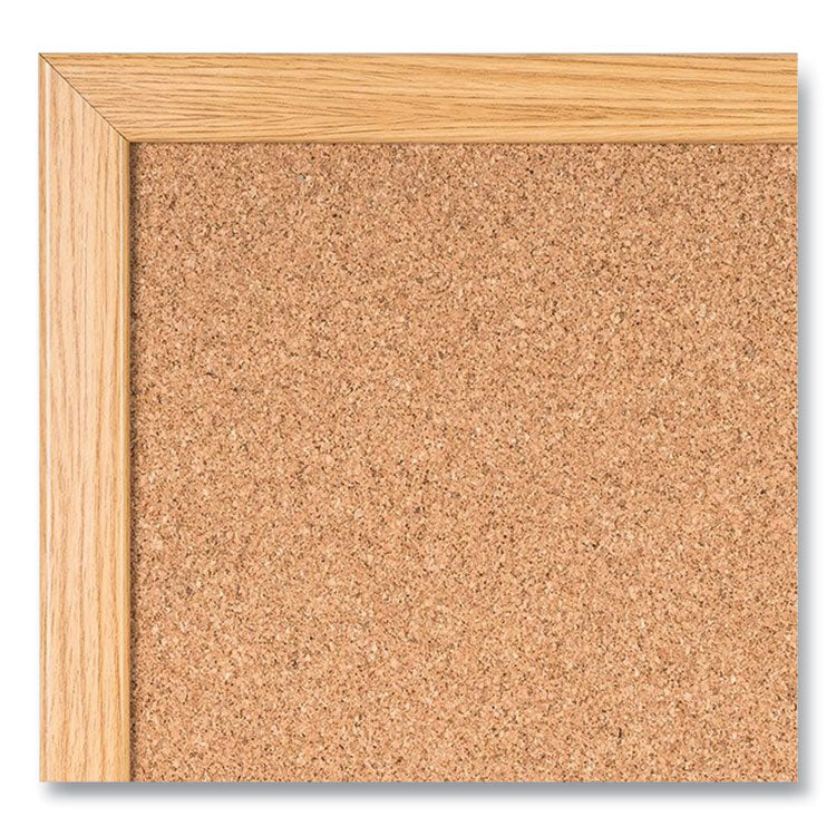 MasterVision® Value Cork Bulletin Board with Oak Frame, 24 x 36, Brown Surface, Oak Frame (BVCMC070014231) Each