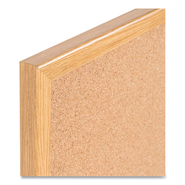 MasterVision® Value Cork Bulletin Board with Oak Frame, 24 x 36, Brown Surface, Oak Frame (BVCMC070014231) Each