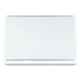 MasterVision® Gold Ultra Magnetic Dry Erase Boards, 36 x 24, White Surface, White Aluminum Frame (BVCMVI030205) Each