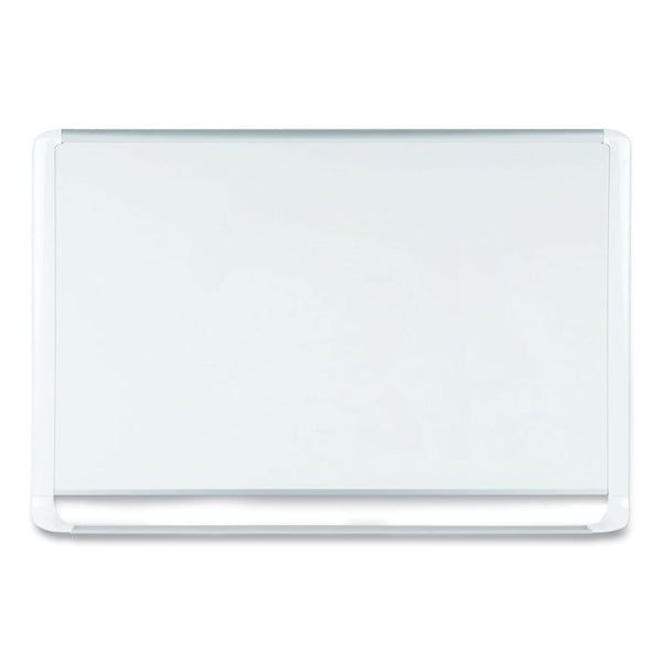 MasterVision® Gold Ultra Magnetic Dry Erase Boards, 36 x 24, White Surface, White Aluminum Frame (BVCMVI030205) Each