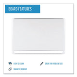 MasterVision® Gold Ultra Magnetic Dry Erase Boards, 36 x 24, White Surface, White Aluminum Frame (BVCMVI030205) Each