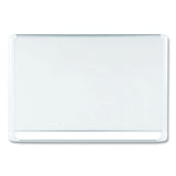 MasterVision® Gold Ultra Magnetic Dry Erase Boards, 48 x 36, White Surface, White Aluminum Frame (BVCMVI050205) Each