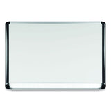 MasterVision® Gold Ultra Magnetic Dry Erase Boards, 72 x 48, White Surface, Black Aluminum Frame (BVCMVI270201) Each