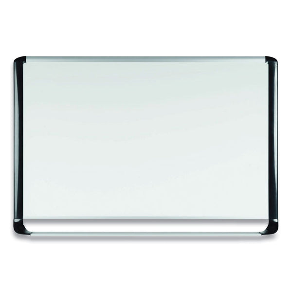 MasterVision® Gold Ultra Magnetic Dry Erase Boards, 72 x 48, White Surface, Black Aluminum Frame (BVCMVI270201) Each