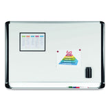 MasterVision® Gold Ultra Magnetic Dry Erase Boards, 72 x 48, White Surface, Black Aluminum Frame (BVCMVI270201) Each