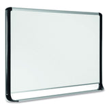 MasterVision® Gold Ultra Magnetic Dry Erase Boards, 72 x 48, White Surface, Black Aluminum Frame (BVCMVI270201) Each