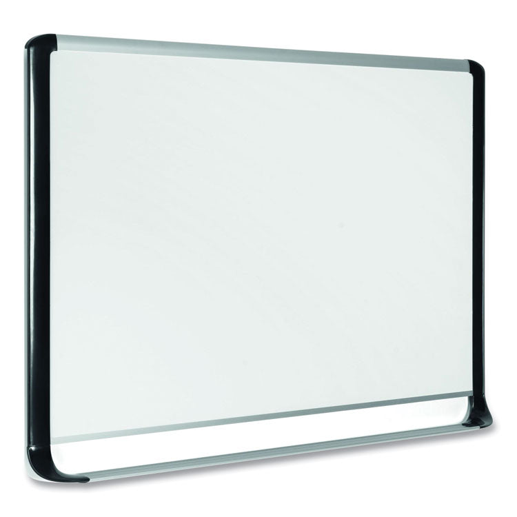 MasterVision® Gold Ultra Magnetic Dry Erase Boards, 72 x 48, White Surface, Black Aluminum Frame (BVCMVI270201) Each