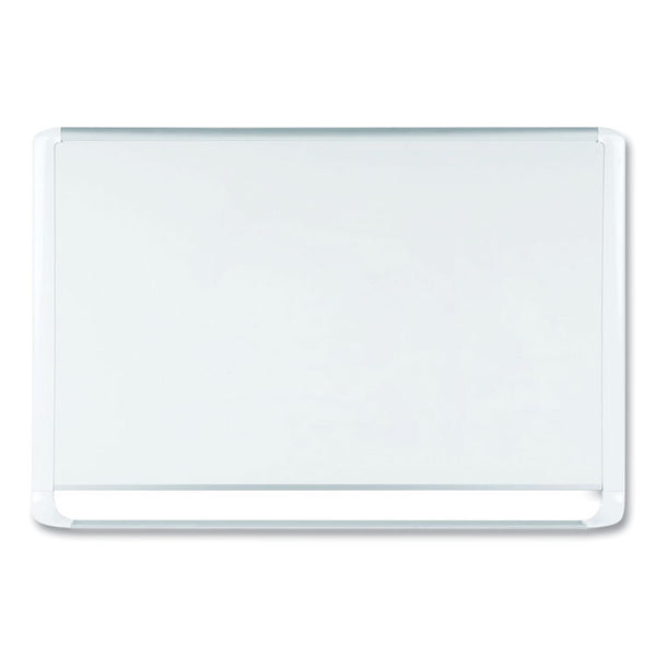 MasterVision® Gold Ultra Magnetic Dry Erase Boards, 72 x 48, White Surface, White Aluminum Frame (BVCMVI270205) Each