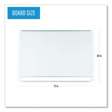 MasterVision® Gold Ultra Magnetic Dry Erase Boards, 72 x 48, White Surface, White Aluminum Frame (BVCMVI270205) Each