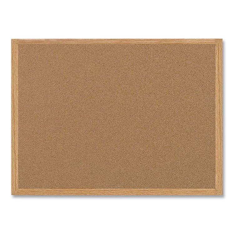 MasterVision® Earth Cork Board, 36 x 24, Tan Surface, Oak Wood Frame (BVCSB0420001233) Each