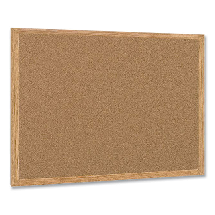 MasterVision® Earth Cork Board, 36 x 24, Tan Surface, Oak Wood Frame (BVCSB0420001233) Each