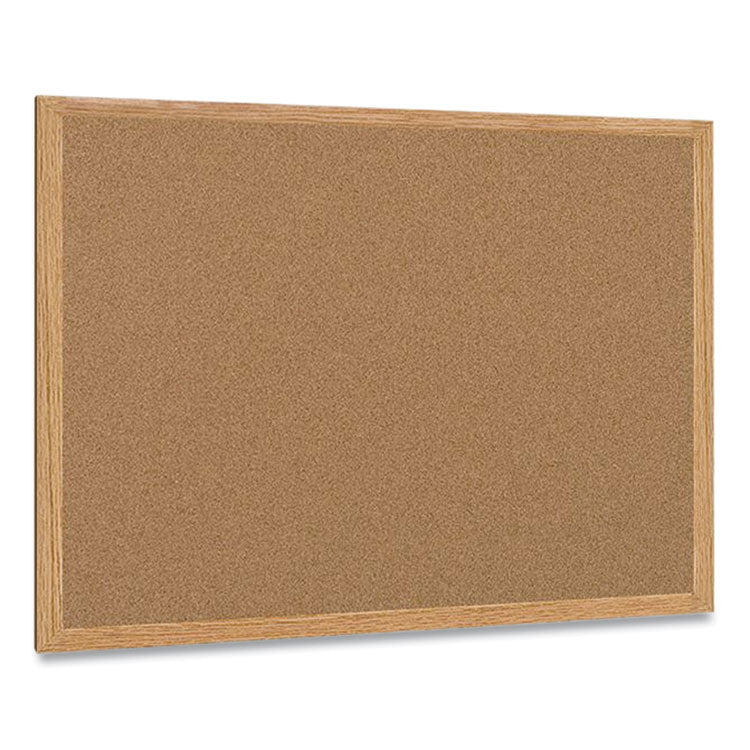 MasterVision® Earth Cork Board, 48 x 36, Tan Surface, Oak Wood Frame (BVCSB0720001233) Each