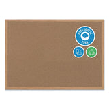 MasterVision® Earth Cork Board, 72 x 48, Tan Surface, Oak Wood Frame (BVCSB1420001233) Each