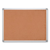 MasterVision® Earth Cork Board, 24 x 18, Tan Surface, Silver Aluminum Frame (BVCCA021790) Each