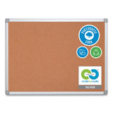 MasterVision® Earth Cork Board, 24 x 18, Tan Surface, Silver Aluminum Frame (BVCCA021790) Each