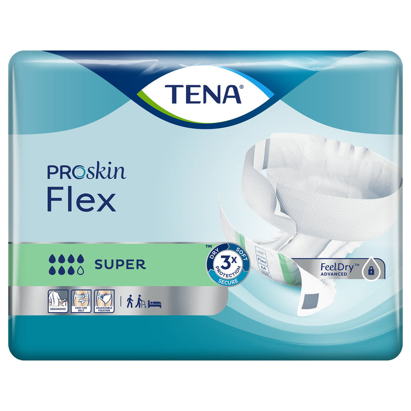 TENA® ProSkin™ Flex Super Unisex Adult Incontinence Belted Undergarment Size 20 Disposable Heavy Absorbency (718449_PK) 1/PK