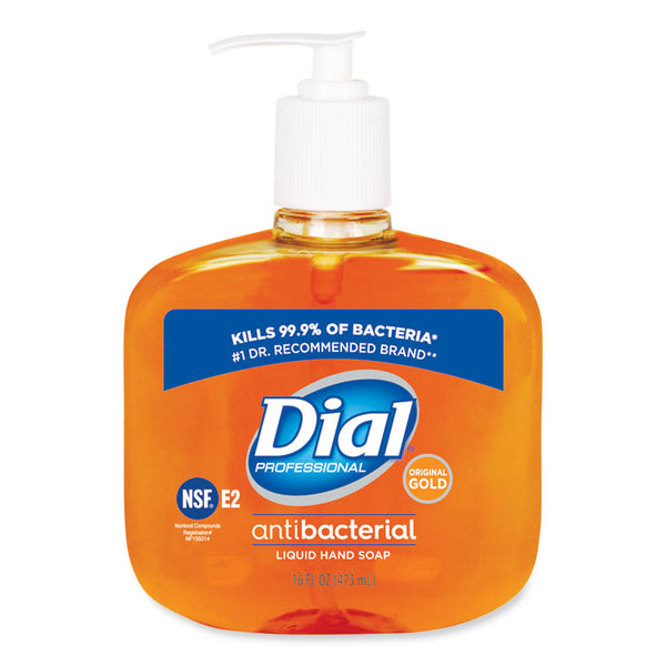 Dial® Professional Gold Antibacterial Liquid Hand Soap, Floral, 16 oz Pump (DIA80790EA) Each