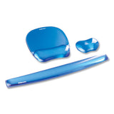 Fellowes® Gel Crystals Keyboard Wrist Rest, 18.5 x 2.25, Blue (FEL91137) Each