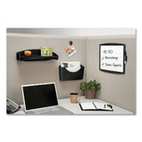 Fellowes® Plastic Partition Additions Nameplate, 9 x 0.75 x 2.5, Fabric Panel Mount, Dark Graphite (FEL75906)