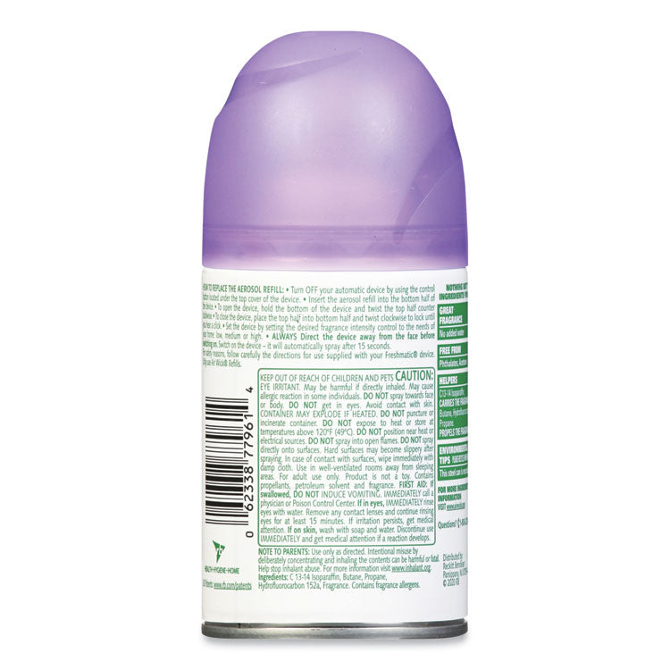 Air Wick® Freshmatic Ultra Automatic Spray Refill, Lavender/Chamomile, 5.89 oz Aerosol Spray, 6/Carton (RAC77961CT) Case of 6