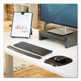 Fellowes® Gel Crystals Keyboard Wrist Rest, 18.5 x 2.25, Black (FEL9112201)