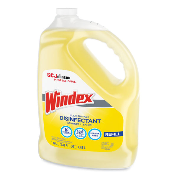 Windex® Multi-Surface Disinfectant Cleaner, Citrus, 1 gal Bottle (SJN682265EA)