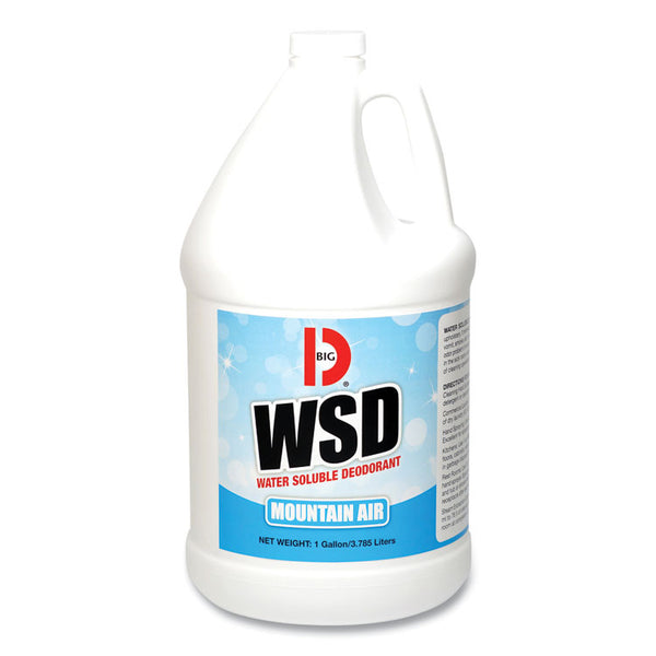 Big D Industries Water-Soluble Deodorant, Mountain Air, 1 gal Bottle, 4/Carton (BGD1358)