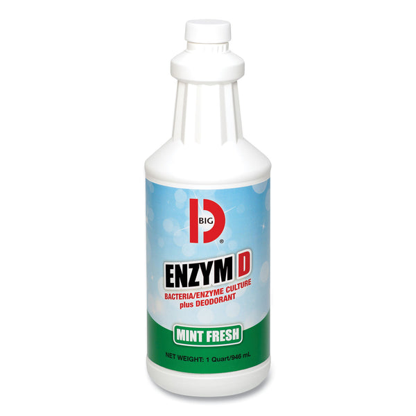 Big D Enzym D Digester Deodorant, Mint, 1qt, Bottle, 12/Carton (BGD504) Case of 12