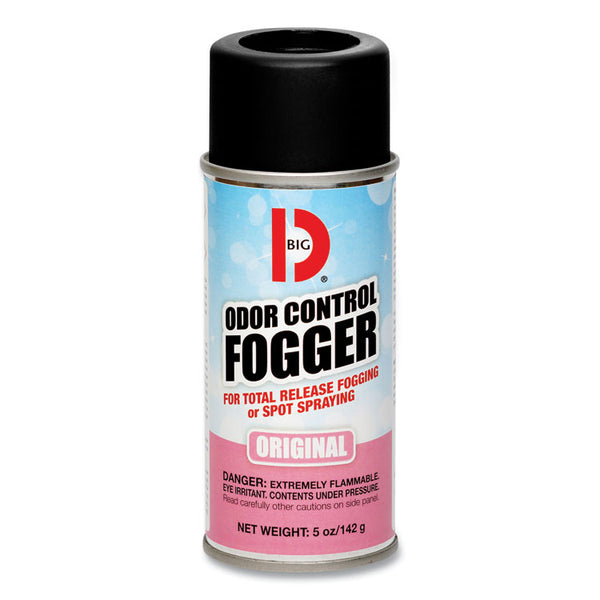 Big D Industries Odor Control Fogger, Original Scent, 5 oz Aerosol Spray, 12/Carton (BGD341)