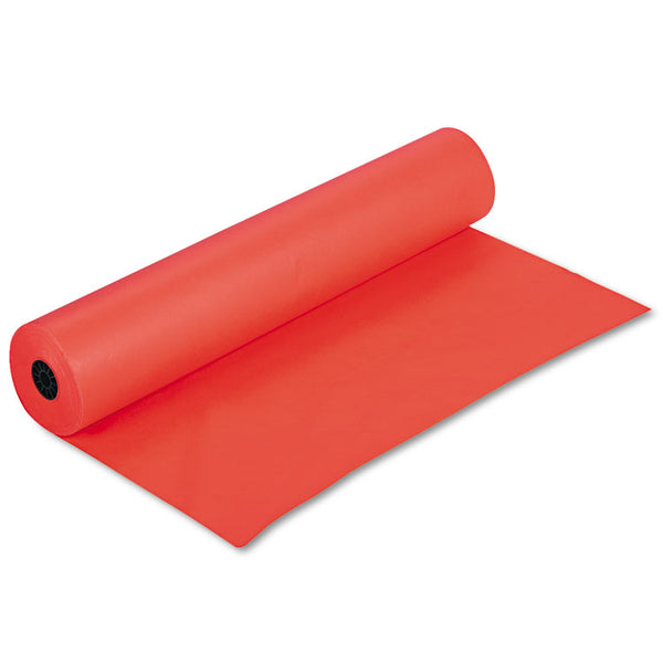 Pacon® Rainbow Duo-Finish Colored Kraft Paper, 35 lb Wrapping Weight, 36" x 1,000 ft, Orange (PAC63100) 1 Roll