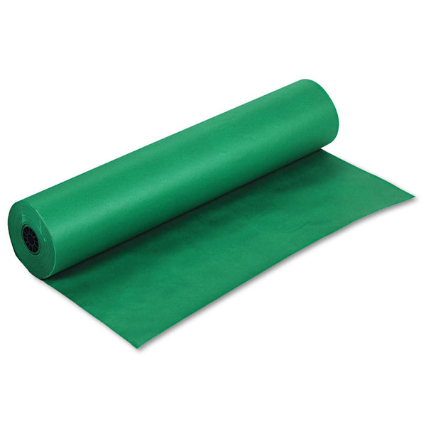 Pacon® Rainbow Duo-Finish Colored Kraft Paper, 35 lb Wrapping Weight, 36" x 1,000 ft, Emerald (PAC63140) 1 Roll