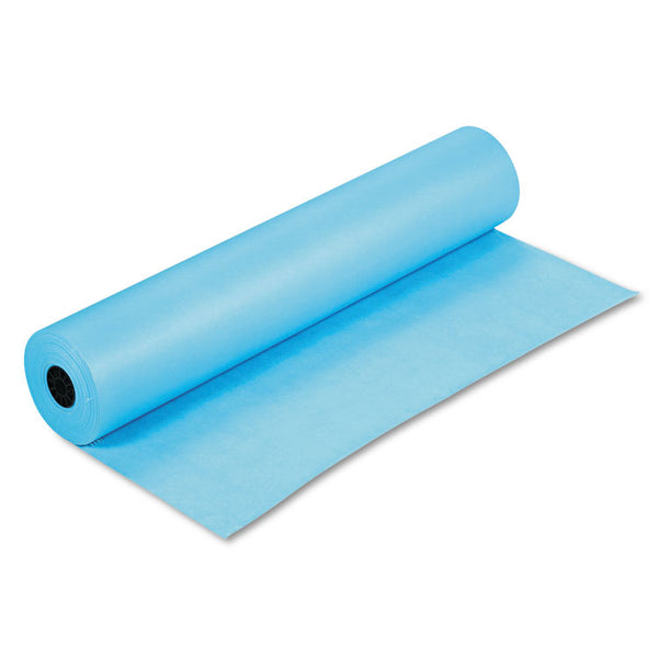 Pacon® Rainbow Duo-Finish Colored Kraft Paper, 35 lb Wrapping Weight, 36" x 1,000 ft, Sky Blue (PAC63150) 1 Roll