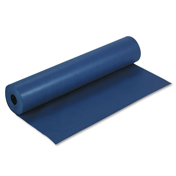 Pacon® Rainbow Duo-Finish Colored Kraft Paper, 35 lb Wrapping Weight, 36" x 1,000 ft, Dark Blue (PAC63180) 1 Roll