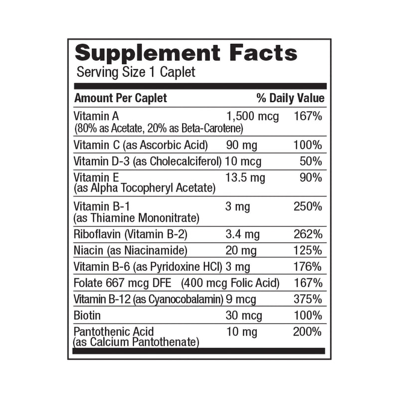 Geri-Care® Multivitamin Supplement Tablet 100 per Bottle (575922_EA) 1/EA