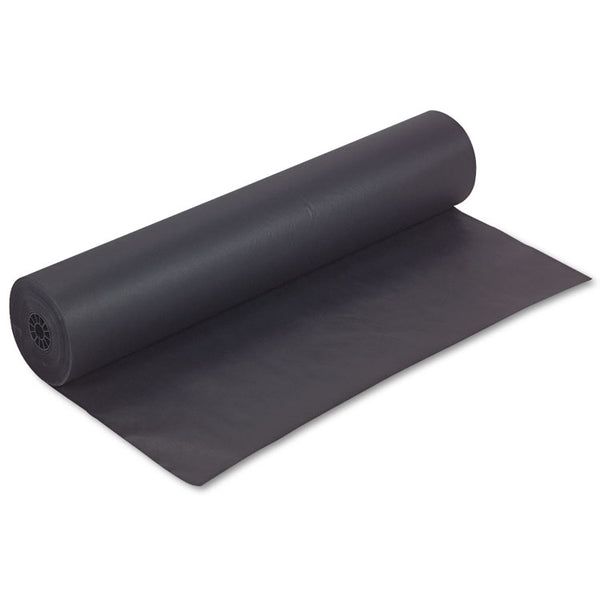 Pacon® Rainbow Duo-Finish Colored Kraft Paper, 35 lb Wrapping Weight, 36" x 1,000 ft, Black (PAC63300) 1 Roll