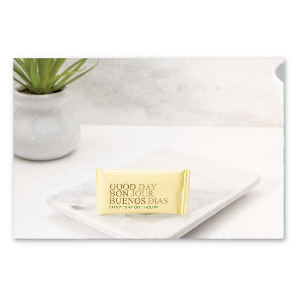 Good Day™ Amenity Bar Soap, Pleasant Scent, # 1/2, Individually Wrapped Bar, 1,000/Carton (GTP390050A)