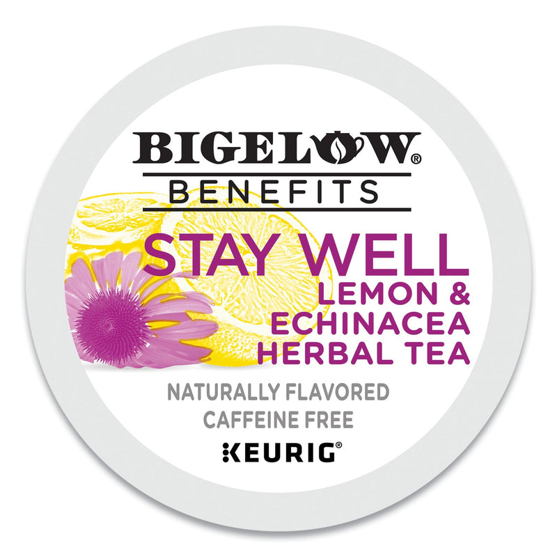 Bigelow® Benefits Lemon and Echinacea Herbal K-Cup, 0.11 oz, 22/Box (GMT2025) Box of 22