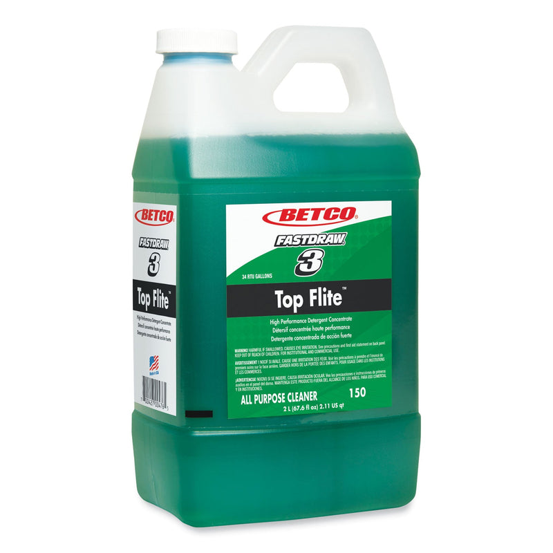 Betco® Top Flite All-Purpose Cleaner, Mint Scent, 67.6 oz Bottle, 4/Carton (BET1504700) Case of 4