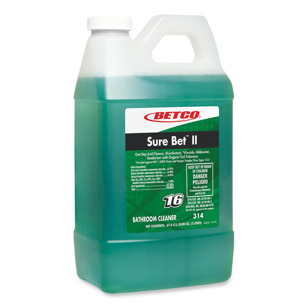 Betco® Sure Bet II Foaming Disinfectant, Citrus Scent, 67.6 oz Bottle, 4/Carton (BET3144700) Case of 4