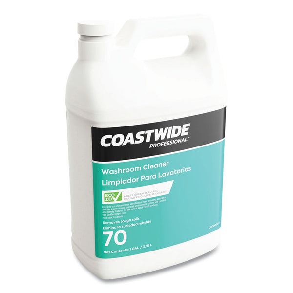 Coastwide Professional™ Washroom Cleaner 70 Eco-ID Concentrate, Fresh Citrus Scent, 3.78 L Bottle, 4/Carton (CWZ700001A)