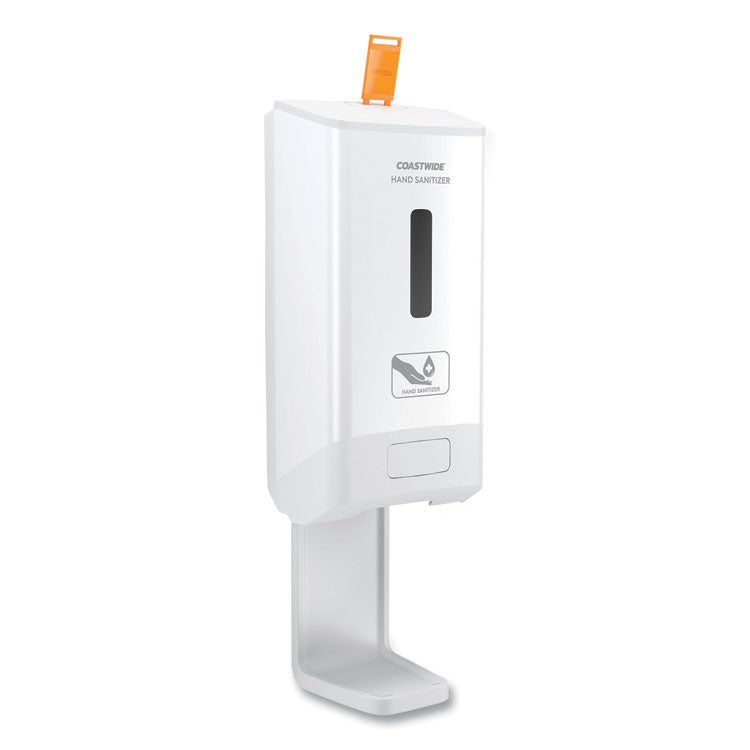 Coastwide Professional™ J-Series Automatic Wall-Mounted Hand Sanitizer Dispenser, 1,200 mL, 6.62 x 4.12 x 13.87, White (CWZJAHW)