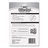 BIC® Wite-Out Brand Exact Liner Correction Tape, Non-Refillable, 0.2" x 236", 4/Pack (BICWOELP418)