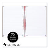 Black n' Red™ Hardcover Twinwire Notebooks, SCRIBZEE Compatible, 1-Subject, Wide/Legal Rule, Black Cover, (70) 9.88 x 6.88 Sheets (JDK400110532) Each