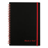 Black n' Red™ Flexible Cover Twinwire Notebooks, SCRIBZEE Compatible, 1-Subject, Wide/Legal Rule, Black Cover, (70) 8.25 x 5.63 Sheets (JDKC67009) Each
