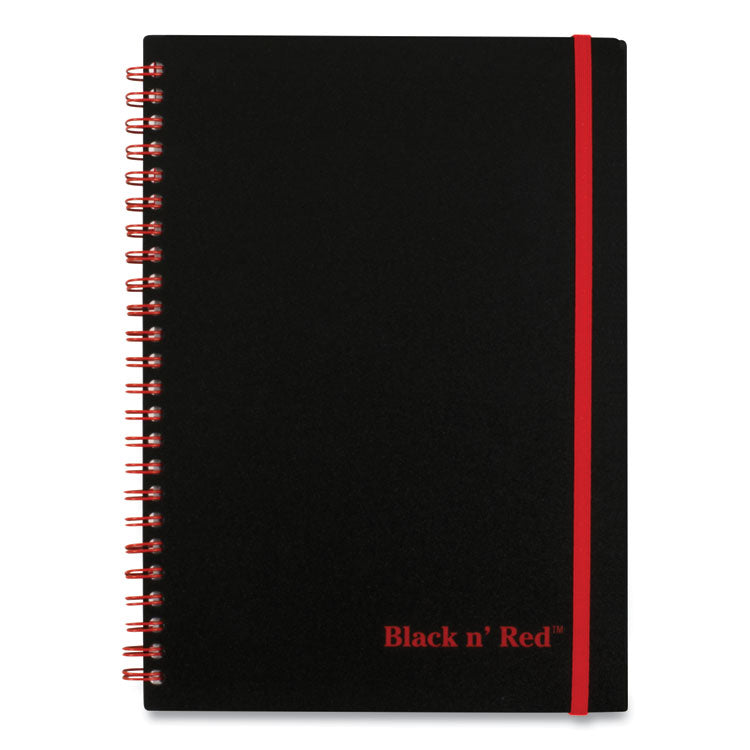 Black n' Red™ Flexible Cover Twinwire Notebooks, SCRIBZEE Compatible, 1-Subject, Wide/Legal Rule, Black Cover, (70) 8.25 x 5.63 Sheets (JDKC67009) Each
